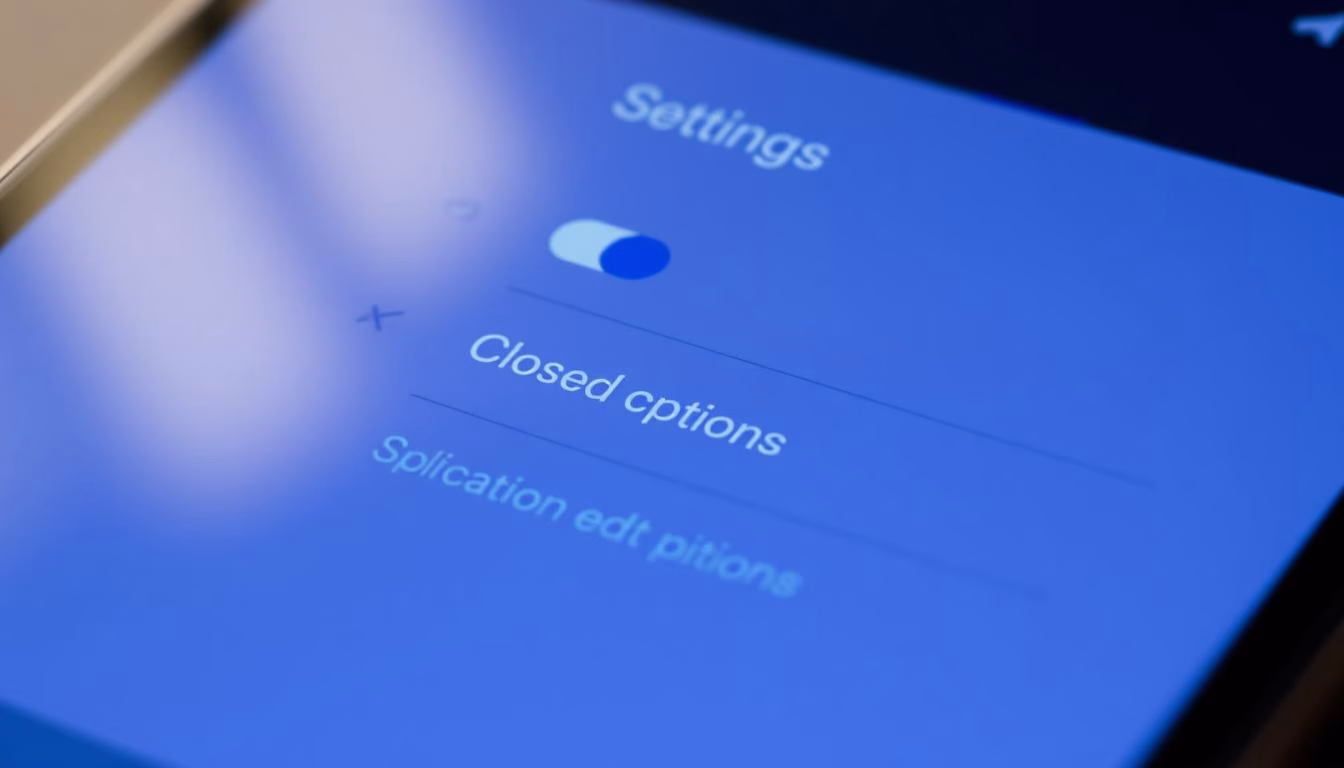 Turn on TiviMate closed captions